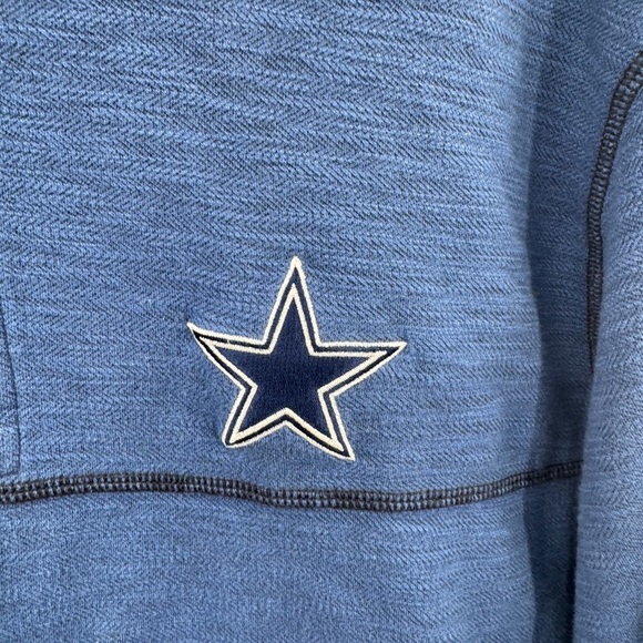 Tommy Bahamma Dallas Cowboys 1/4 Quarter Zip Reversible Sweatshirt Mens Size XL - Picture 2 of 10